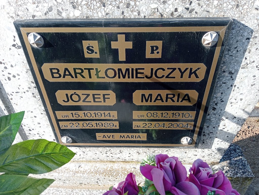 Grób Józef Bartłomiejczyk
